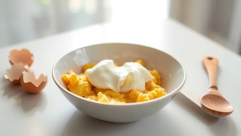 Äggröra recept för 1 portion