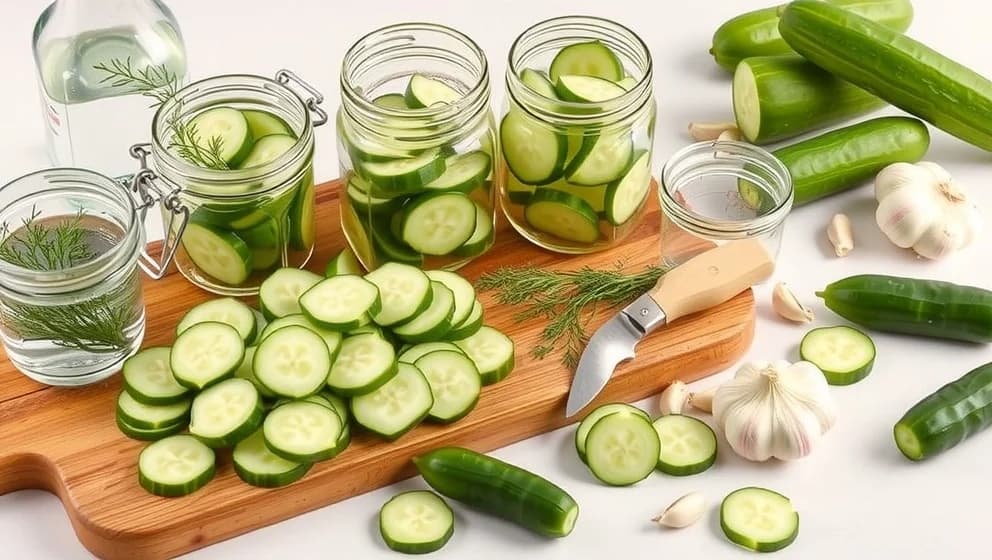 Så gör du hemgjorda ättiksgurkor på slanggurka