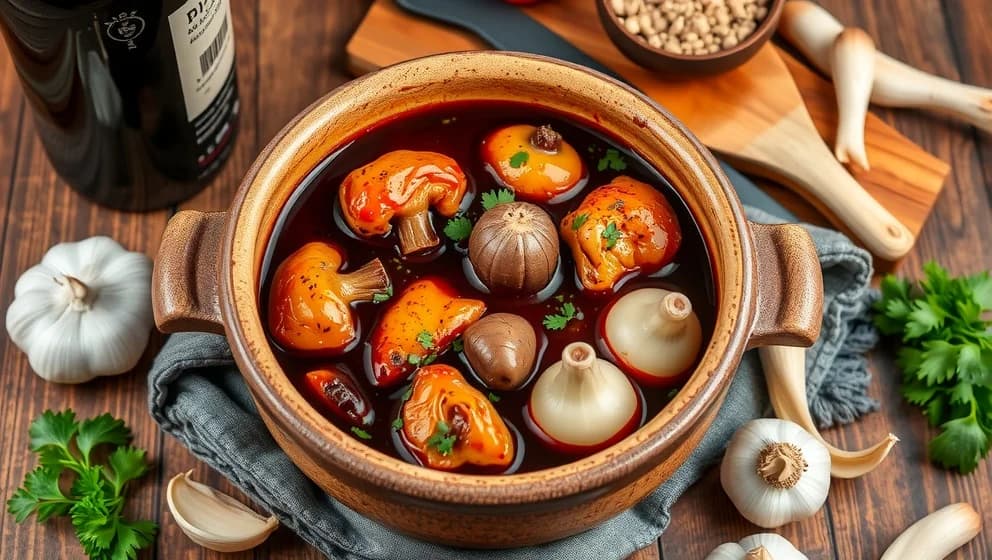 Coq au vin recept så enkelt som möjligt