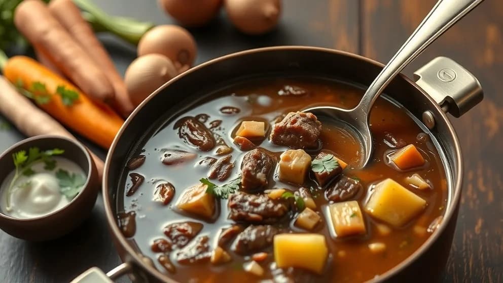 Bästa köttsoppa med högrev hemma