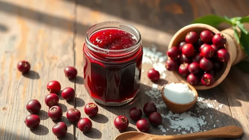 Lingonsylt med mindre socker hemma