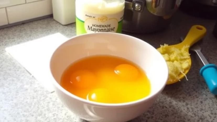 Hur gör man majonnäs med helt ägg