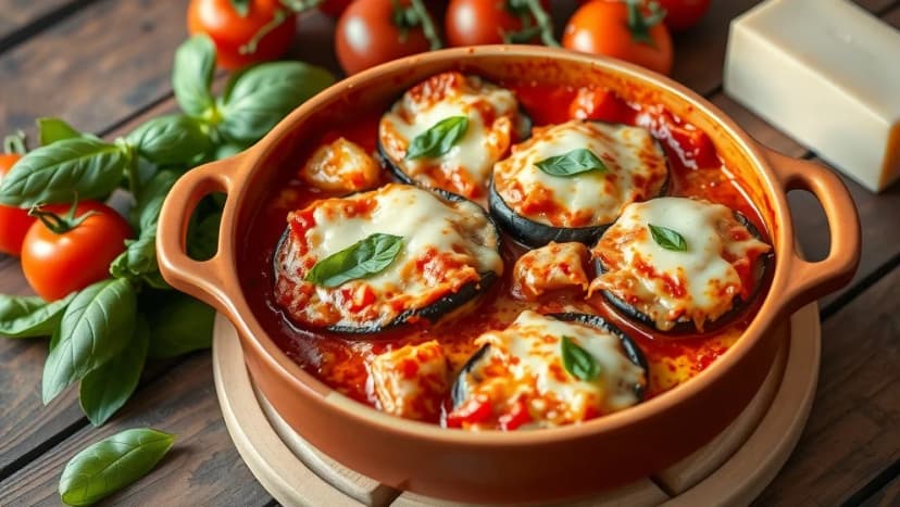Melanzane alla parmigiana recept från Italien