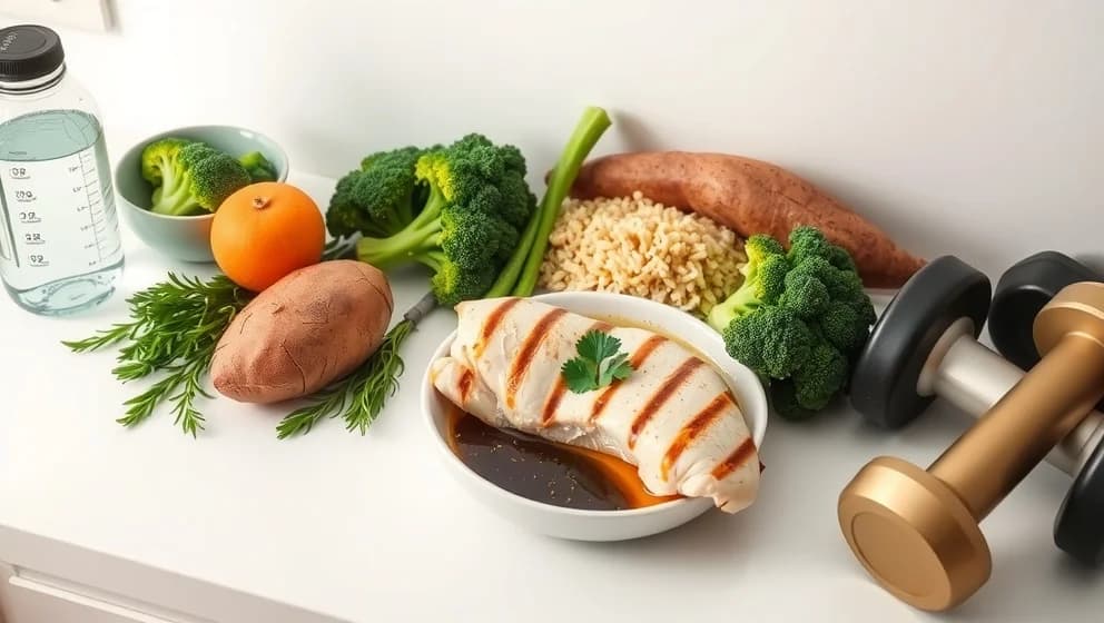 Nyttig mat recept för träning