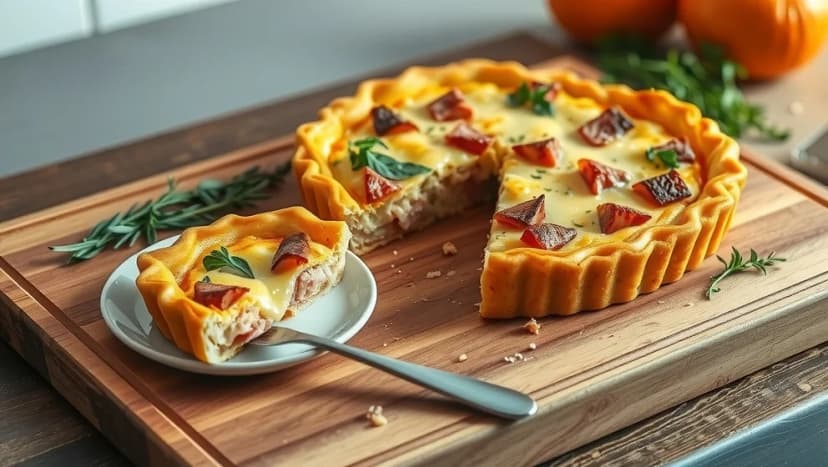 Ost och skinkpaj som du älskar