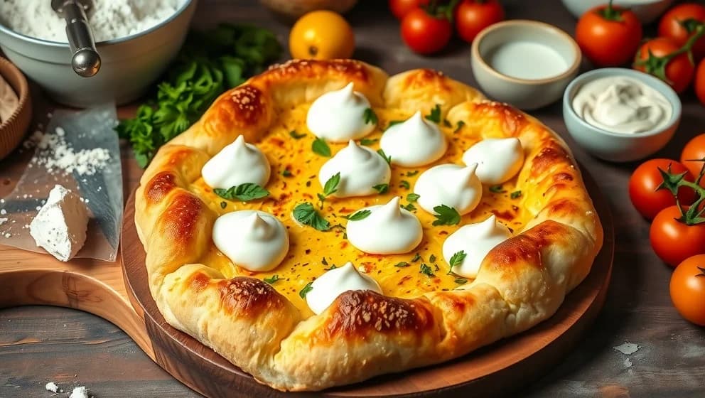 Pinsa recept med crème fraiche som smakar underbar