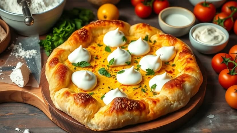 Pinsa recept med crème fraiche som smakar underbar