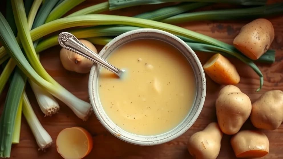 Potatis och purjolökssoppa recept enkelt att göra