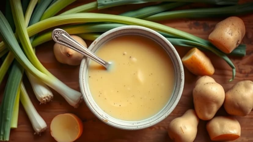 Potatis och purjolökssoppa recept enkelt att göra