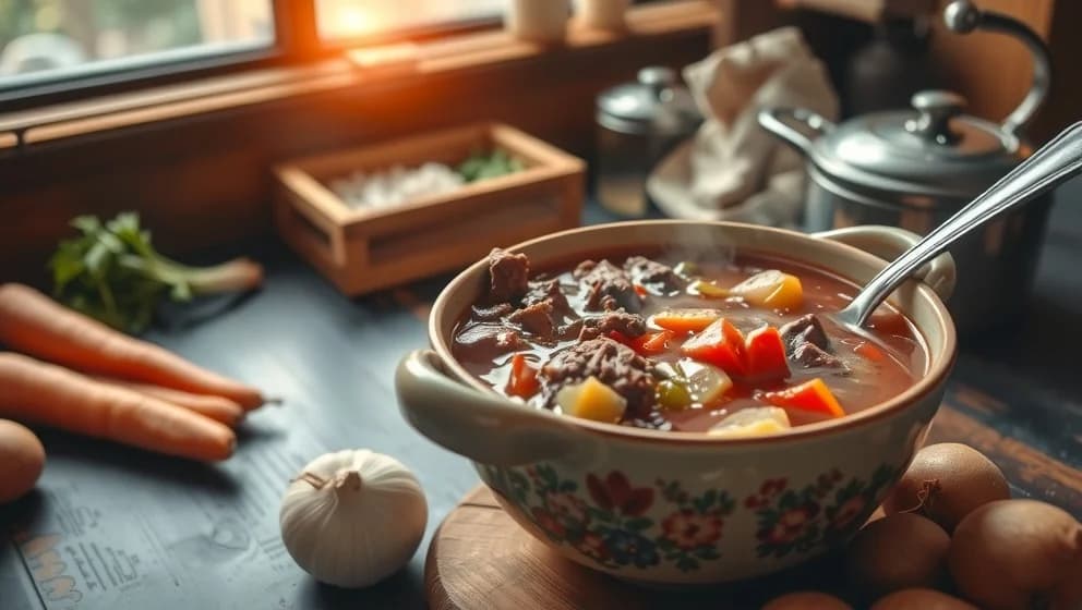 Gammaldags köttsoppa som mormor lagade den